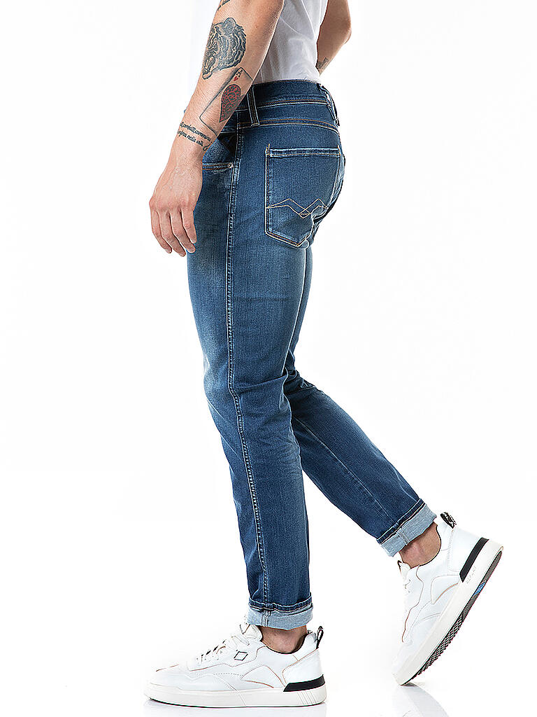 Replay Jeans Slim Fit Anbass Hyperflex Blau